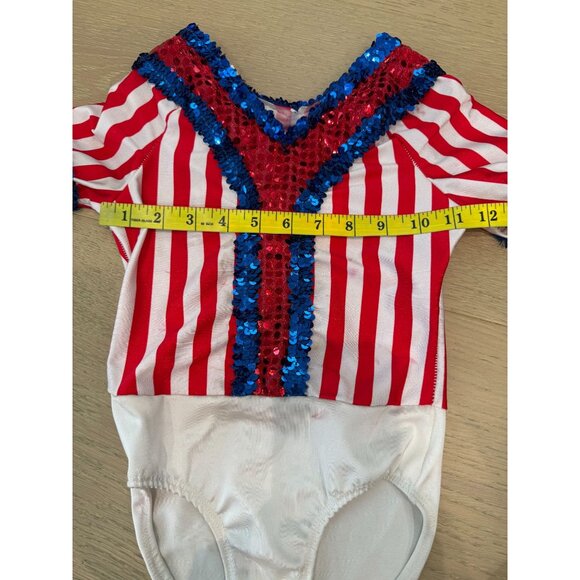 Toddler Girl Dansco U.S.A. Sequin Baseball Dance Outfit, size 3T - Picture 14 of 16